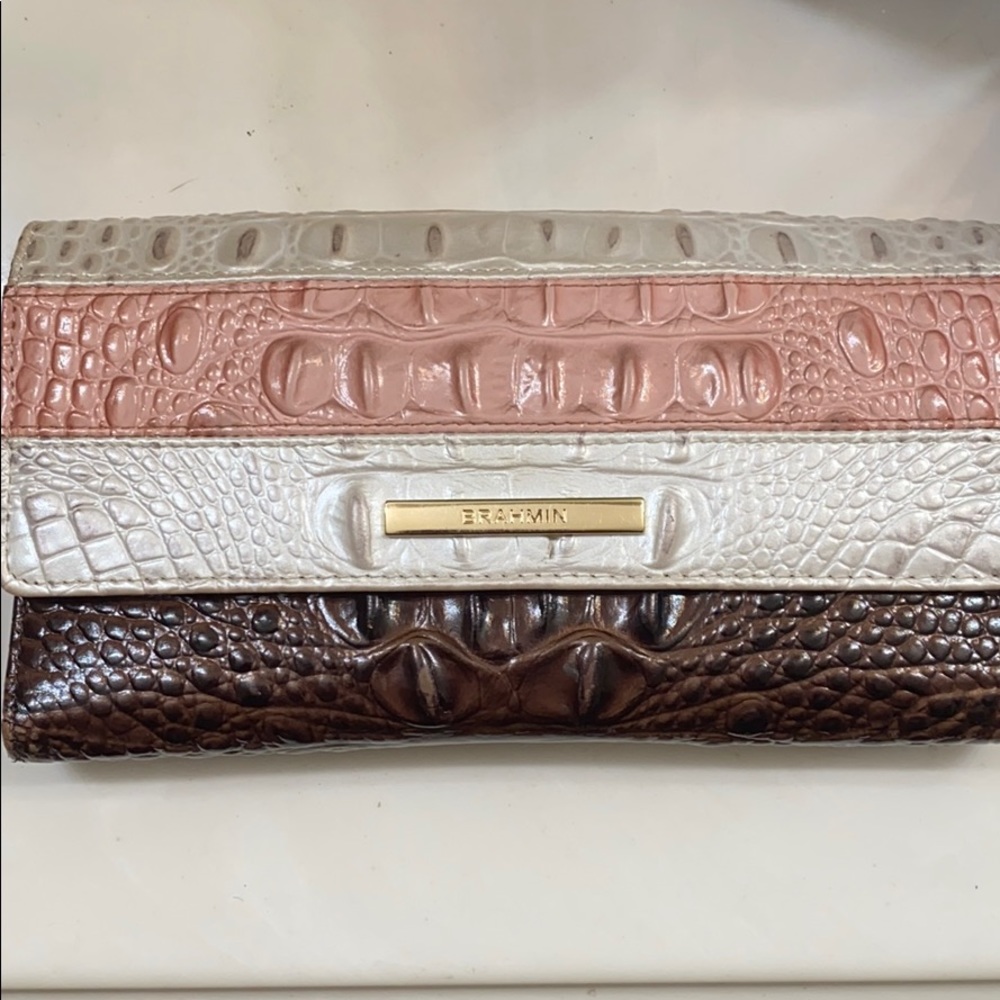 Brahmin tri color wallet